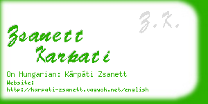 zsanett karpati business card